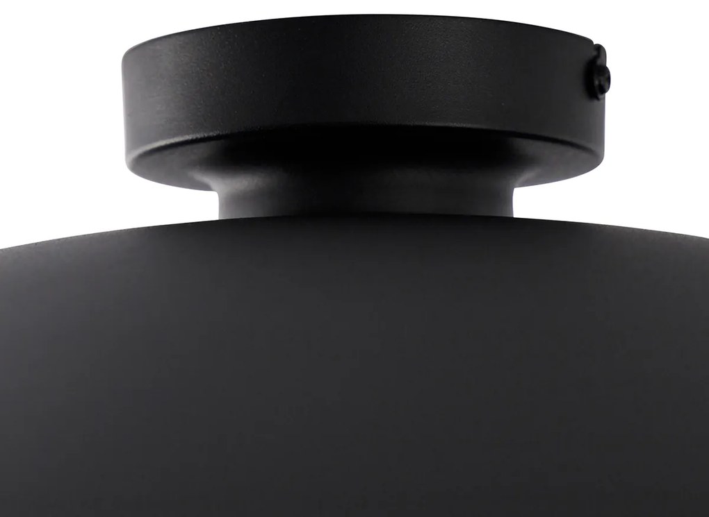 Smart plafondlamp zwart met goud 60 cm incl. Wifi A60 - Emilienne