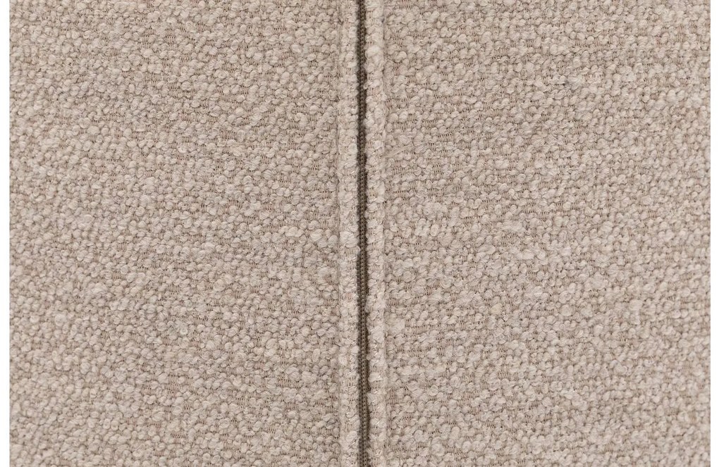 Goossens Eetkamerstoel Hera beige stof met armleuning, modern design