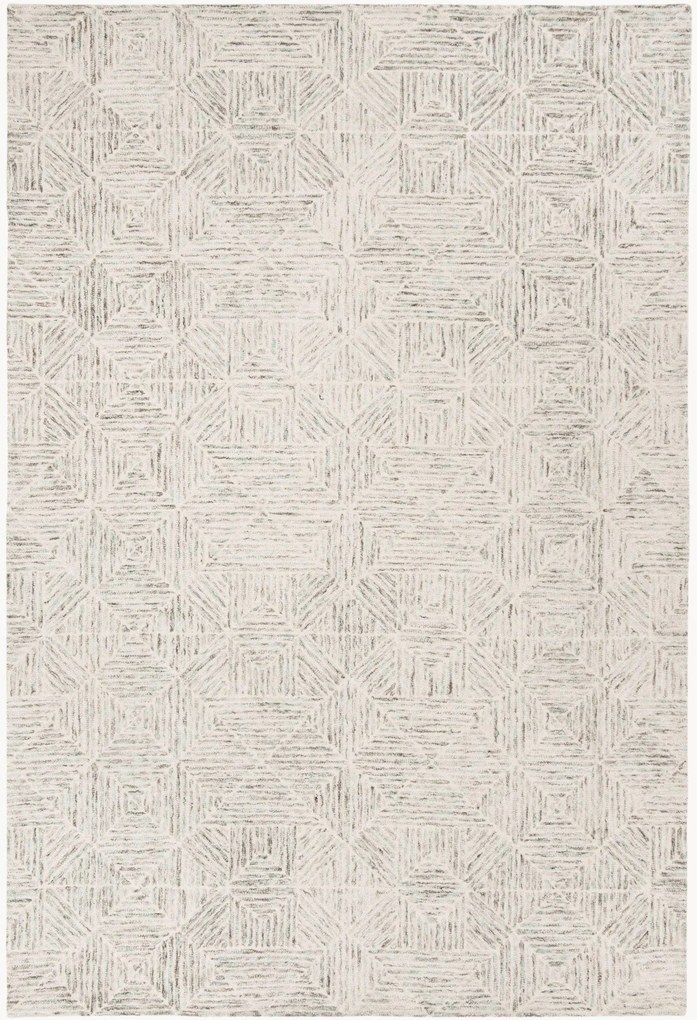 Handgetuft laagpolig wollen vloerkleed Delyth