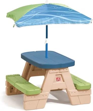 Picknicktafel Playful Picnic met parasol 94 cm