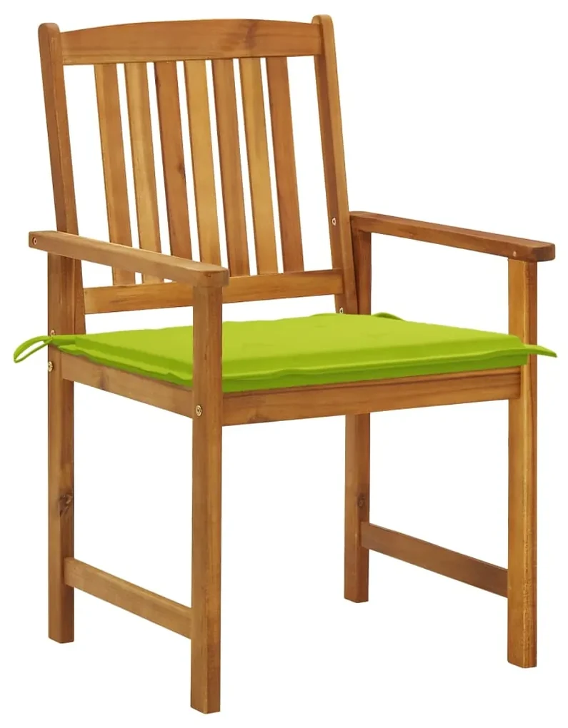 vidaXL Tuinstoelen 8 st met kussens massief acaciahout
