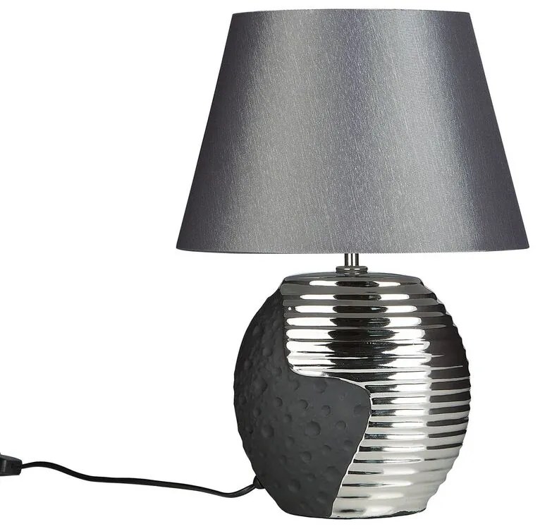 Tafellamp zwart/zilver ESLA Beliani
