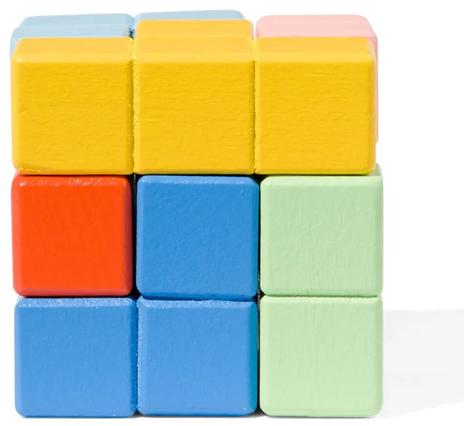 HEMA Puzzel Kubus Hout
