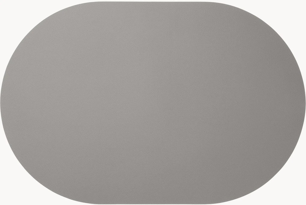 Ovale placemat Pik van kunstleer