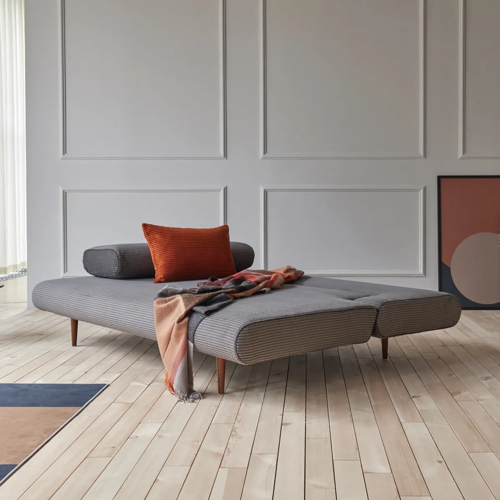 Innovation Living Unfurl Lounger Moderne Slaapbank Ribstof Grijs