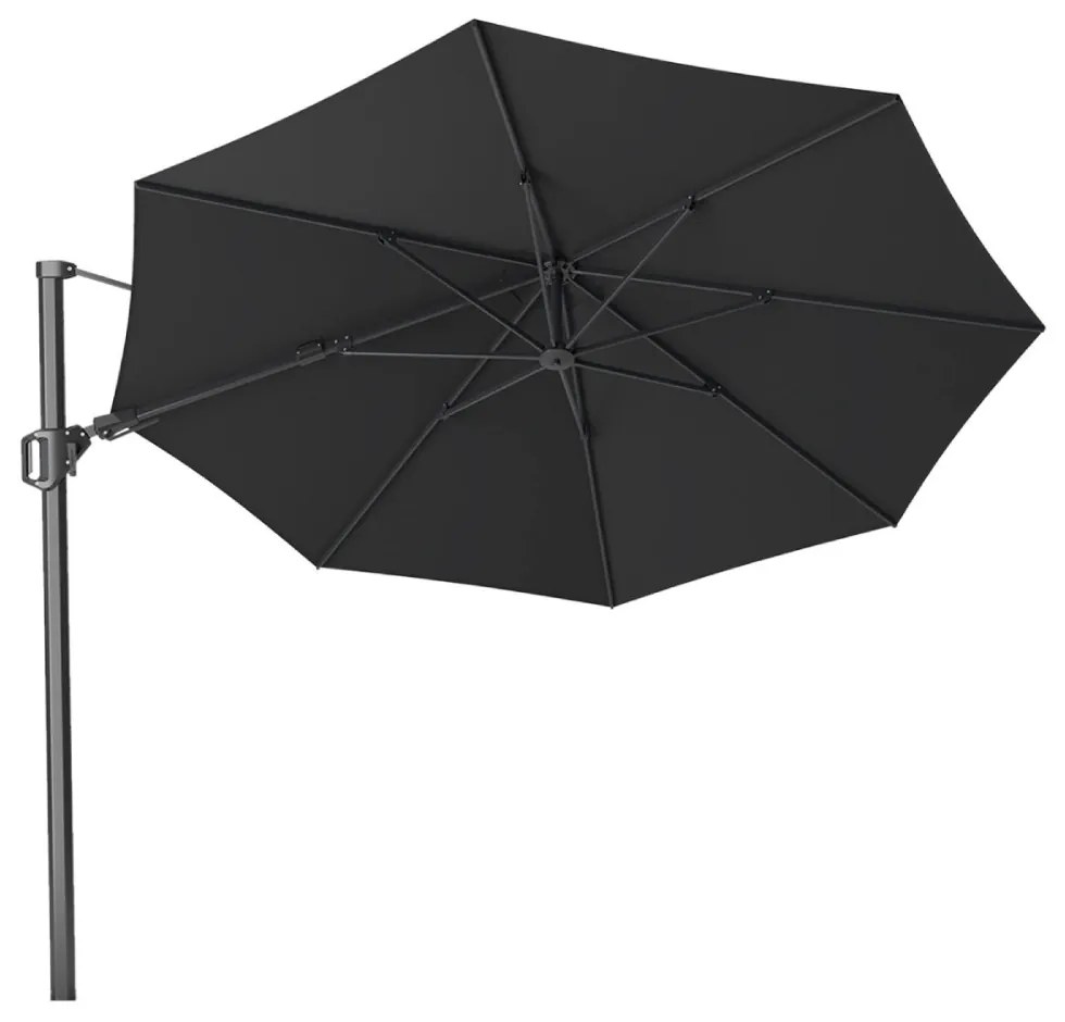 Zweefparasol  3.5m T2 premium (excl. voet) Zwart Platinum Challenger