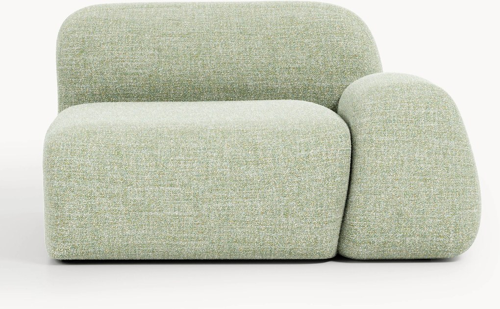Bouclé hoekmodule Wolke
