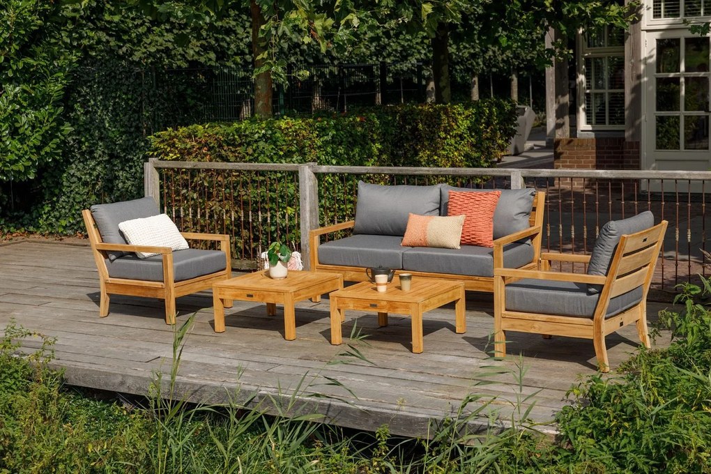 Exotan Stoel-Bank Loungeset - St.Peter - Teak - Exotan
