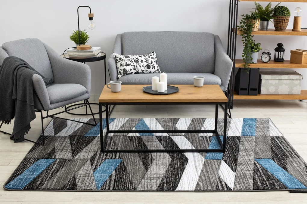 Tapijt ALTER Bax Strepen blauw