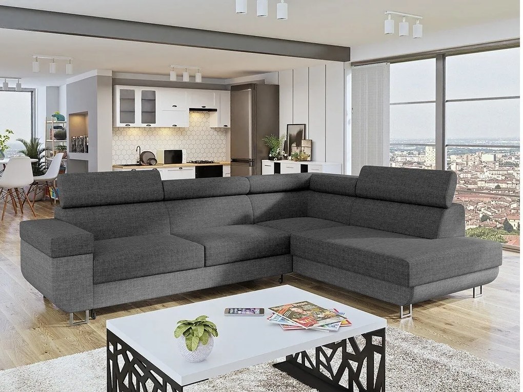 Hoekbank Comfivo Liberta, Aanwezig, Aanwezig, 253x188x71cm, 108 kg, Poten: Metaal, Kunststof