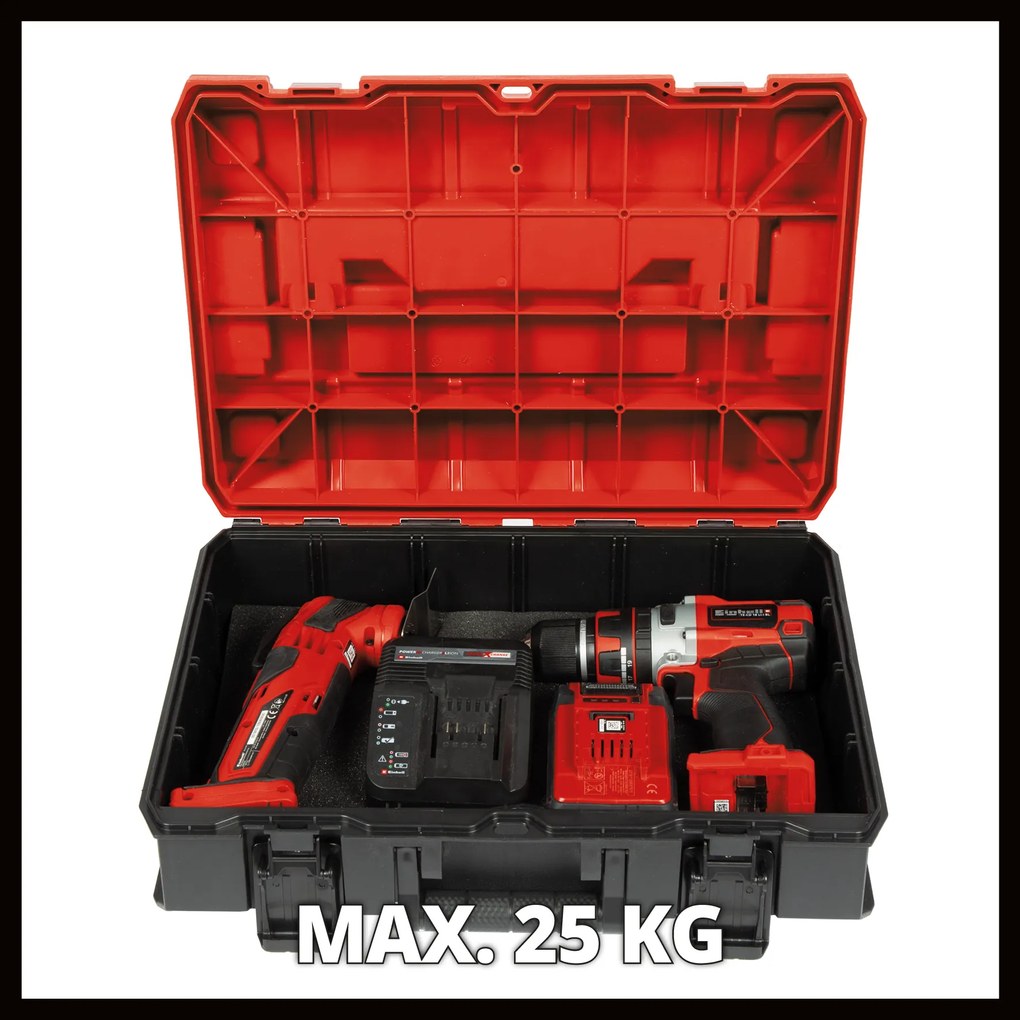 Einhell E-case S-F Stapelbare Systeemkoffer met Foam