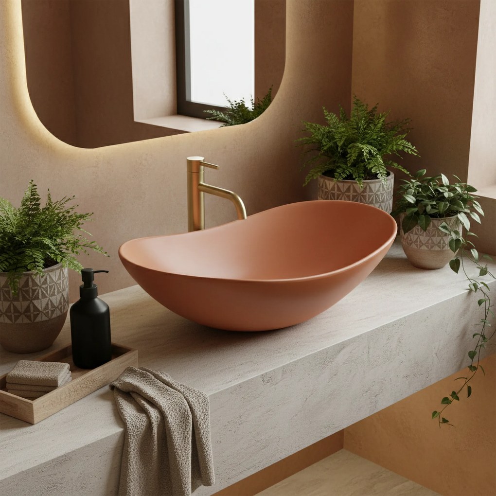 Opzetwastafel Rea Royal Cinnamon Matt