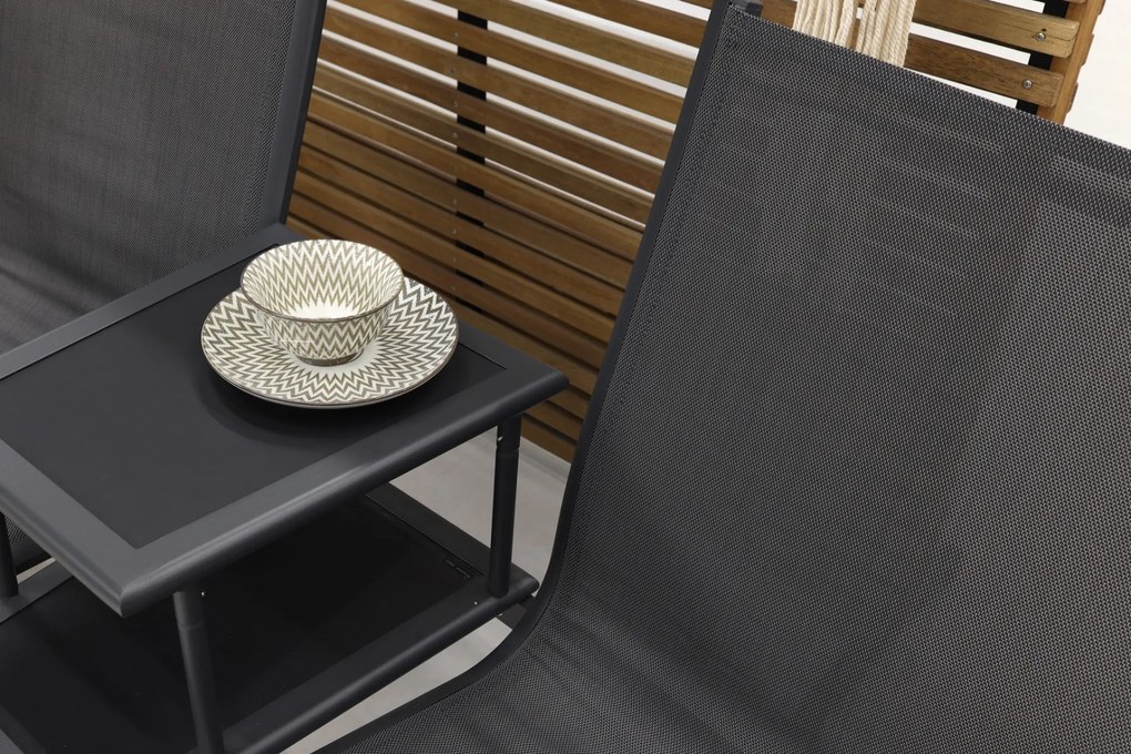 Tete-a-Tete aluminium tuinbank Felix - Antraciet