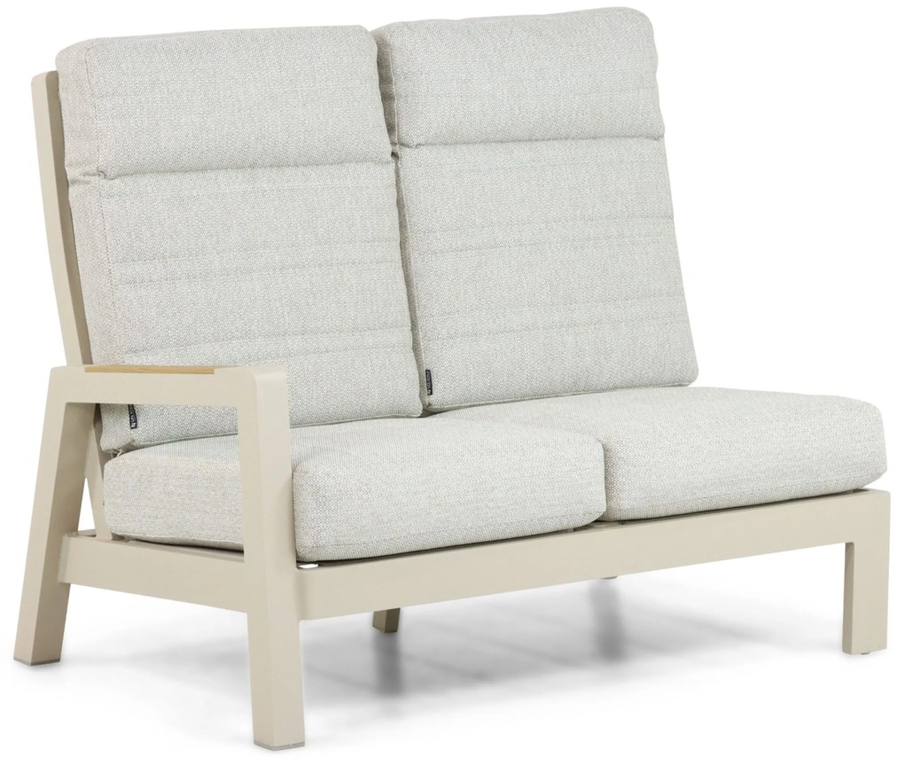 Hoek loungeset 6 personen Aluminium Taupe Lifestyle Garden Furniture Evora