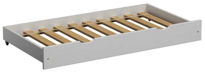 Peuter Wit  Uitschuifbaar eenpersoonsbed met onderschuifbed - Leo voor kinderen Kinderen Peuter Junior 5056231722889 Children's Beds Home, Voor bedden