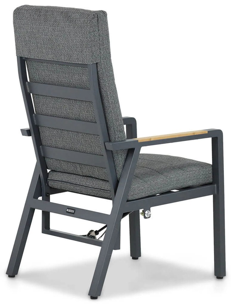 Tuinset 6 personen 240 cm Aluminium/teak Grijs Lifestyle Garden Furniture Marseille/Borello