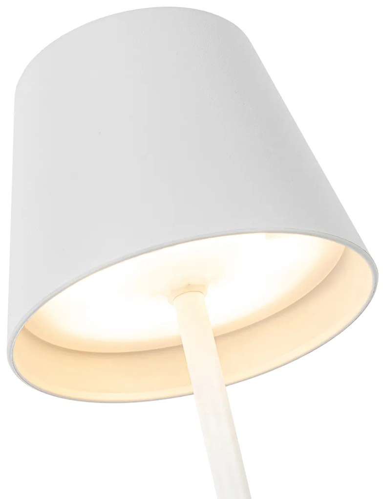 Buitenlamp Tafellamp wit incl. LED dimbaar en oplaadbaar RGB IP54 - Murdock Modern IP54 Buitenverlichting rond Lamp
