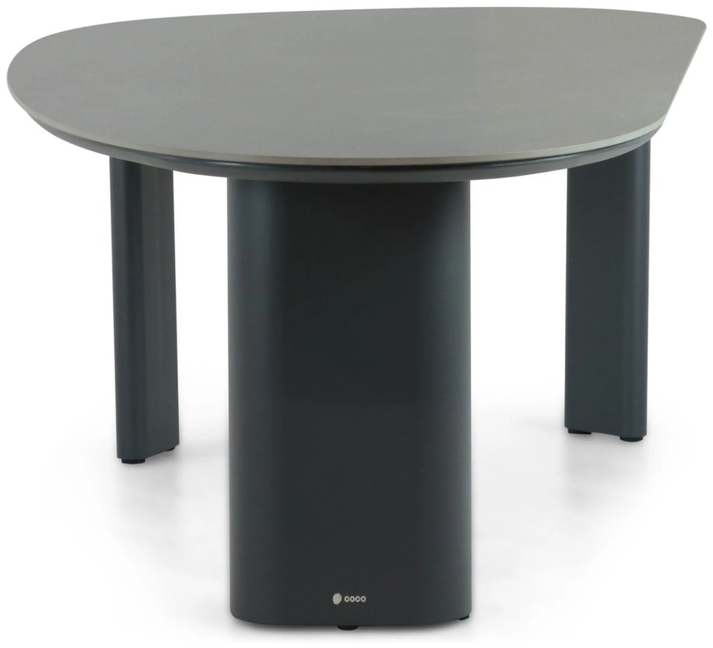 Tuinset 6 personen 240 cm Aluminium/rope Grijs Coco Vedra/Weave