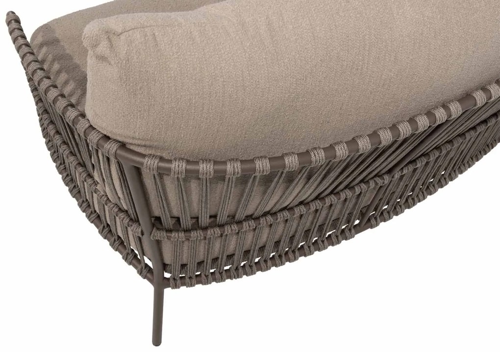 4 Seasons Outdoor Capalbio 3-zits loungebank terre  Loungebank    bruin weerbestendig