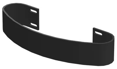 Eastbrook Preston / Berlini handdoekbeugel Mat zwart 18,5cm