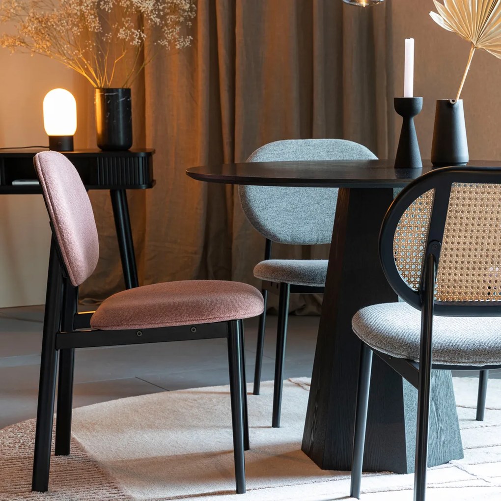 Zuiver Spike Eetkamerstoel Retro Design Roze
