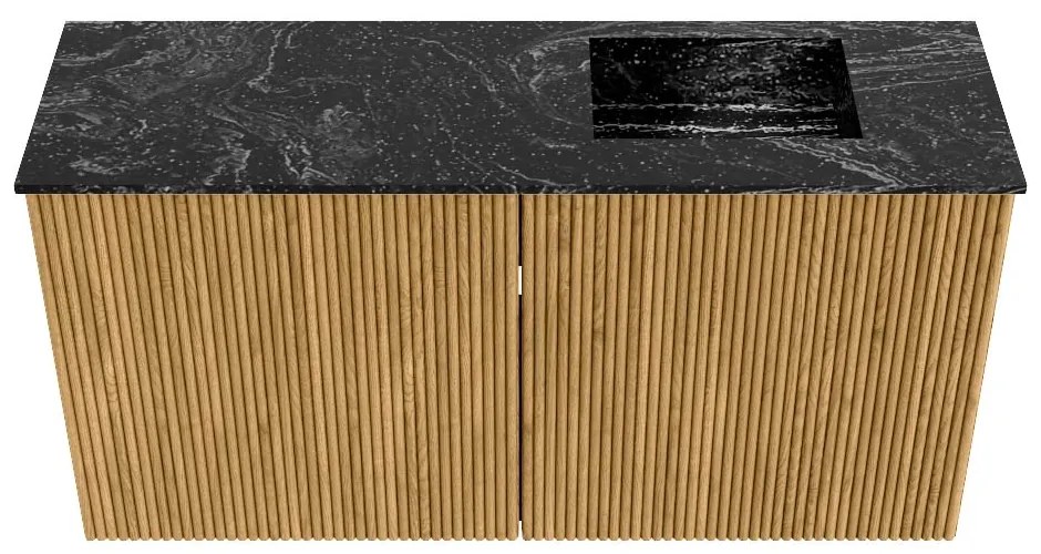 Mondiaz Joya DLux 80cm toiletmeubel oak met wastafel faye rechts 1 kraangat lava