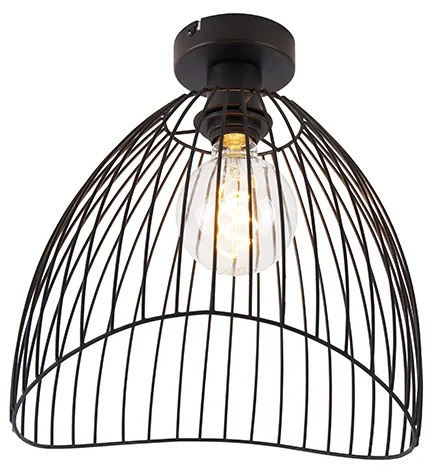Design plafondlamp zwart 29 cm - Pua