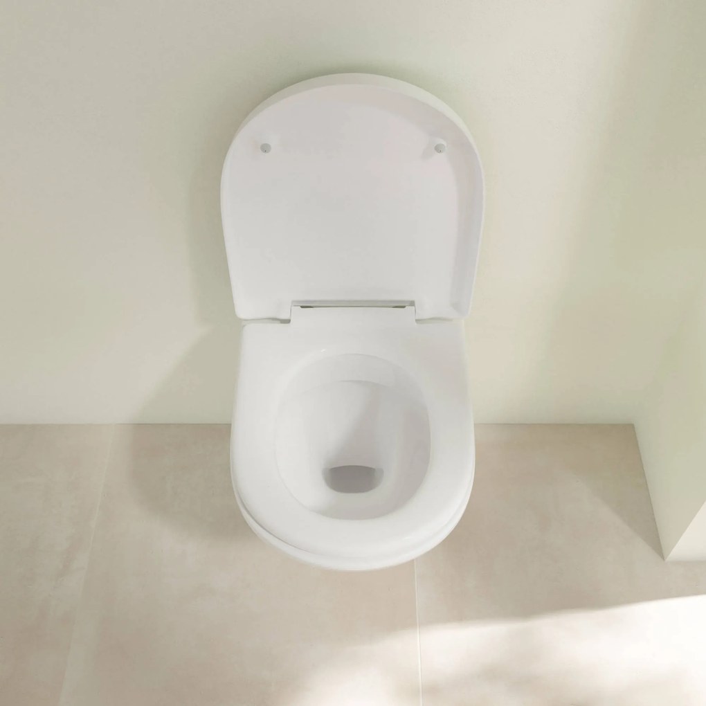 Villeroy & Boch O.Novo toiletbril met softclose en quickrelease wit