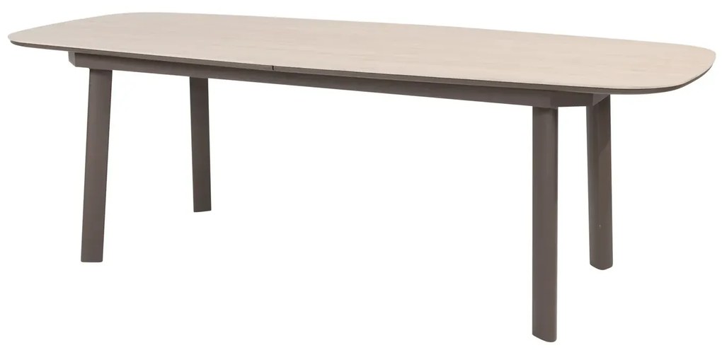 Taste by 4 Seasons Manolo uitschuifbare tuintafel terre met keramisch blad 230 - 290 cm Tuintafel bruin weerbestendig
