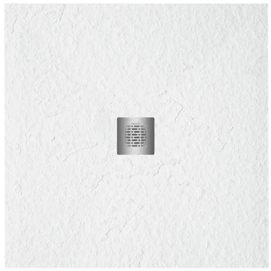 ZEZA Grade douchevloer - 90x90cm - antislip - antibacterieel - mineraalmarmer - vierkant - mat wit 400000000000020021