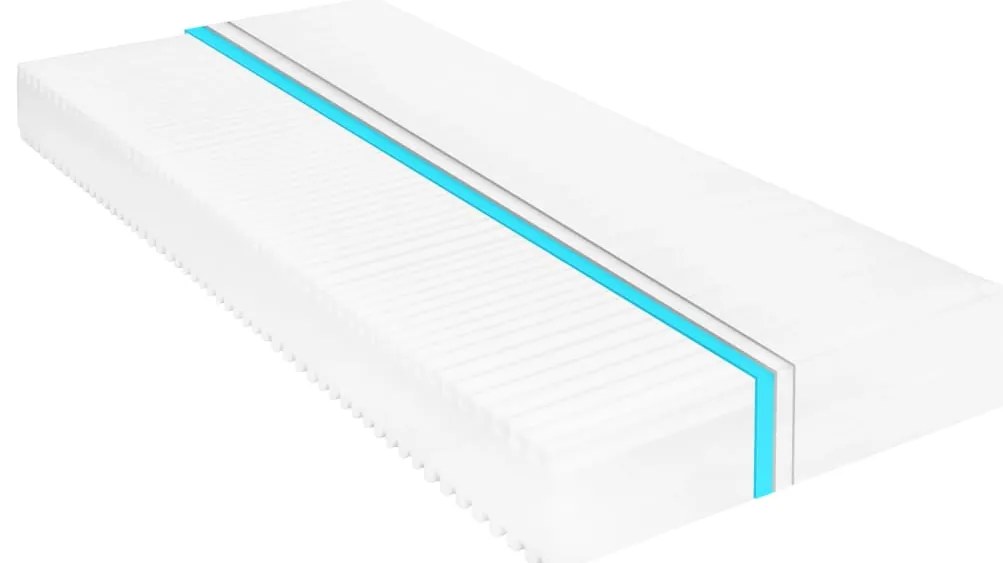 vidaXL Matras 7 Zone 16 cm PU-schuim H2 H3 90x200 cm