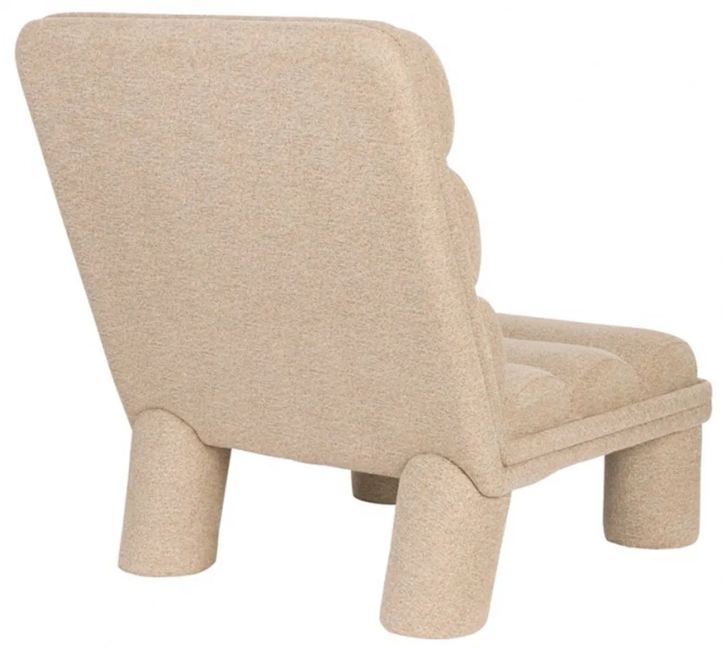 Dutchbone Fern Design Fauteuil Beige Boucle Stof