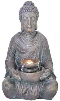 Beeldjes Grijs Signes Grimalt  Fountain Buddha Led.
