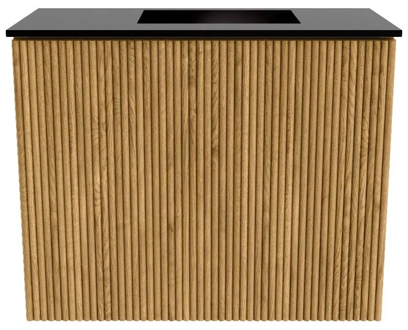Mondiaz Joya 50cm toiletmeubel oak met wastafel faye rechts zonder kraangat urban