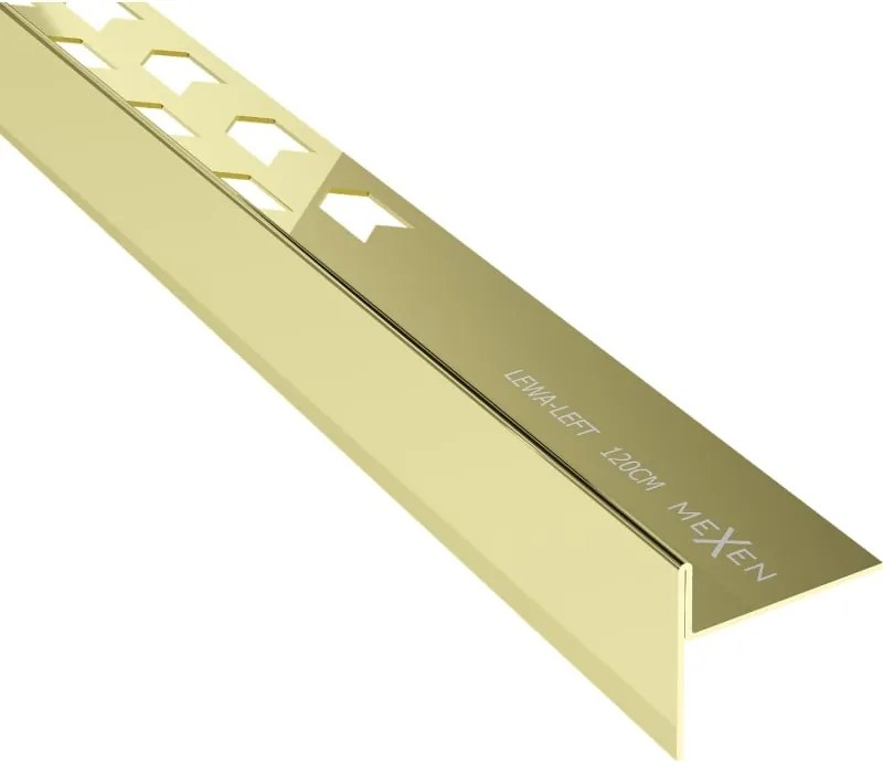 Mexen Line-B plintlijst vloerlijst 120 cm links, goud - 185001120L