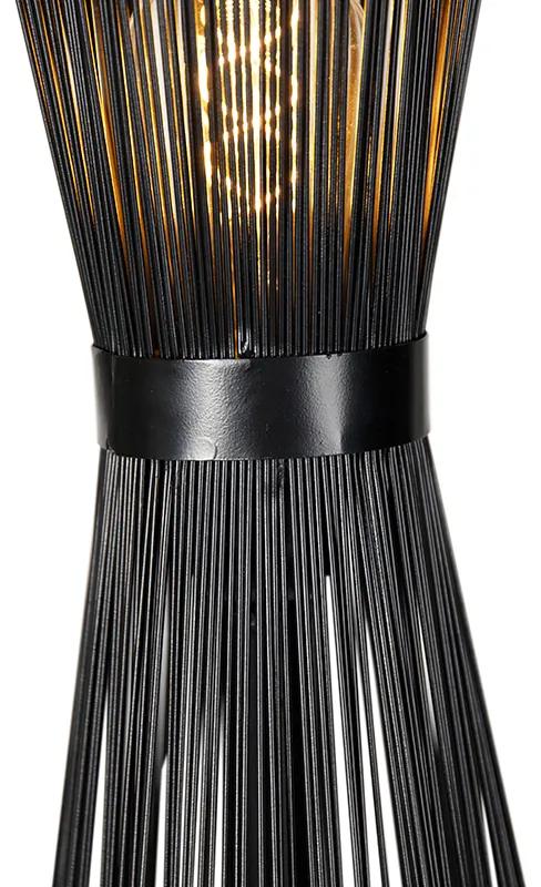 Art Deco vloerlamp zwart - Broom Modern E27 Binnenverlichting Lamp
