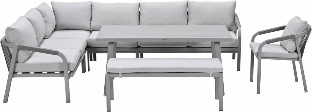 Garden Impressions Tarera lounge dining set 7-delig R - taupe