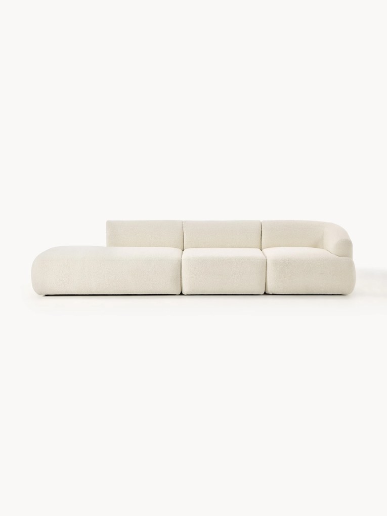 Modulaire teddy chaise longue Sofia (4-zits)