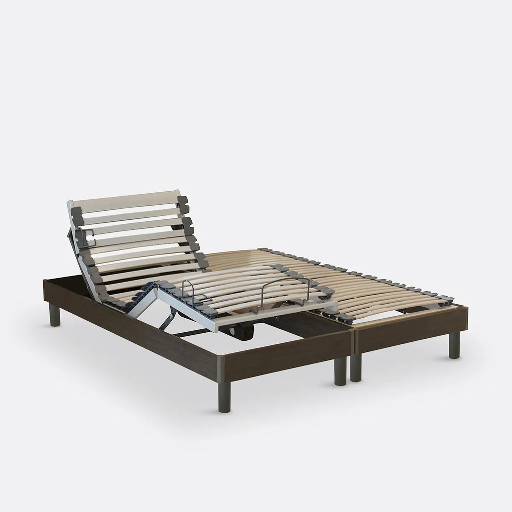 Elektrisch bed met houten lattenbodem