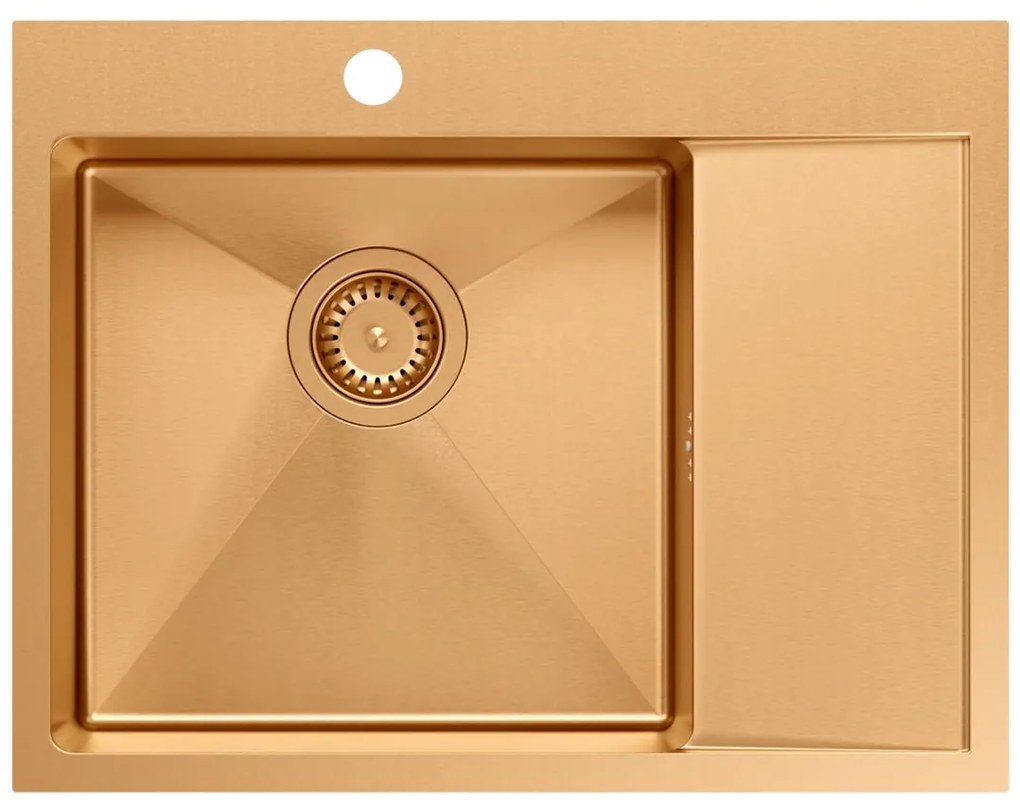 Stalen spoelbak RUSSEL 116 Copper