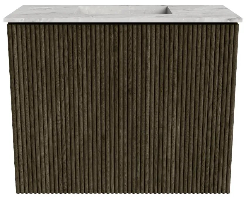 Mondiaz Joya DLux 50cm toiletmeubel shadow met wastafel faye midden zonder kraangat glace