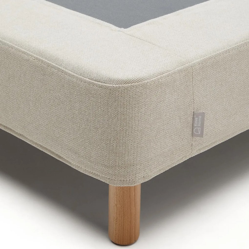 Kave Home Ofelia Beige Boxspring Zonder Matras 180 X 200 Cm