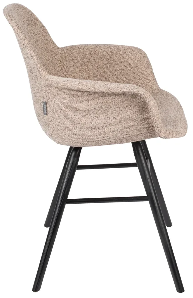 Zuiver Albert Kuip Soft Gestoffeerde Kuipstoel Met Arm Beige