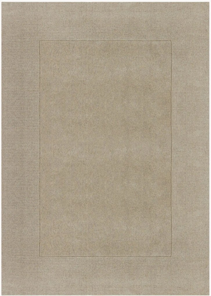 Handgeweven laagpolig wollen vloerkleed Textured