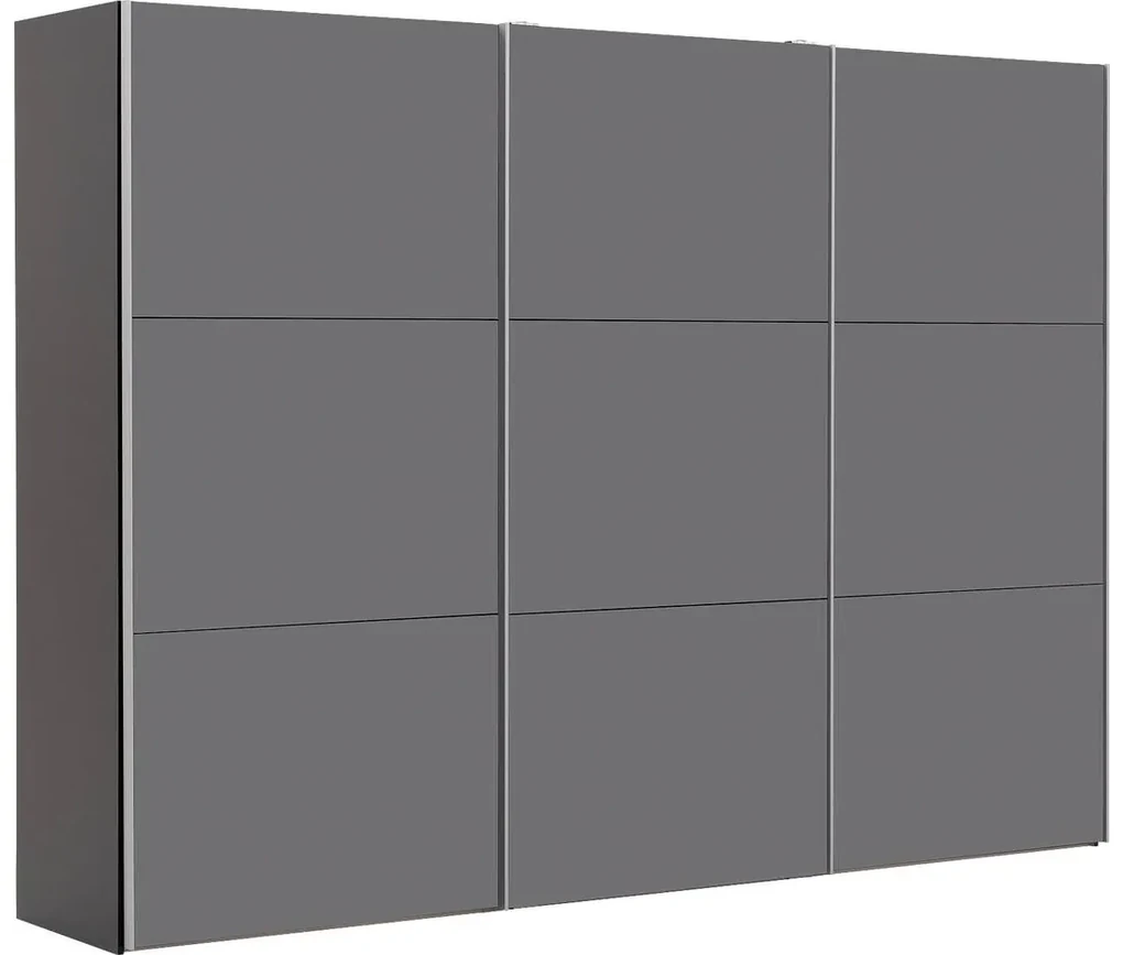 Goossens Kledingkast Easy Storage Sdk, 303 cm breed, 220 cm hoog, 3x 3 paneel glas schuifdeuren