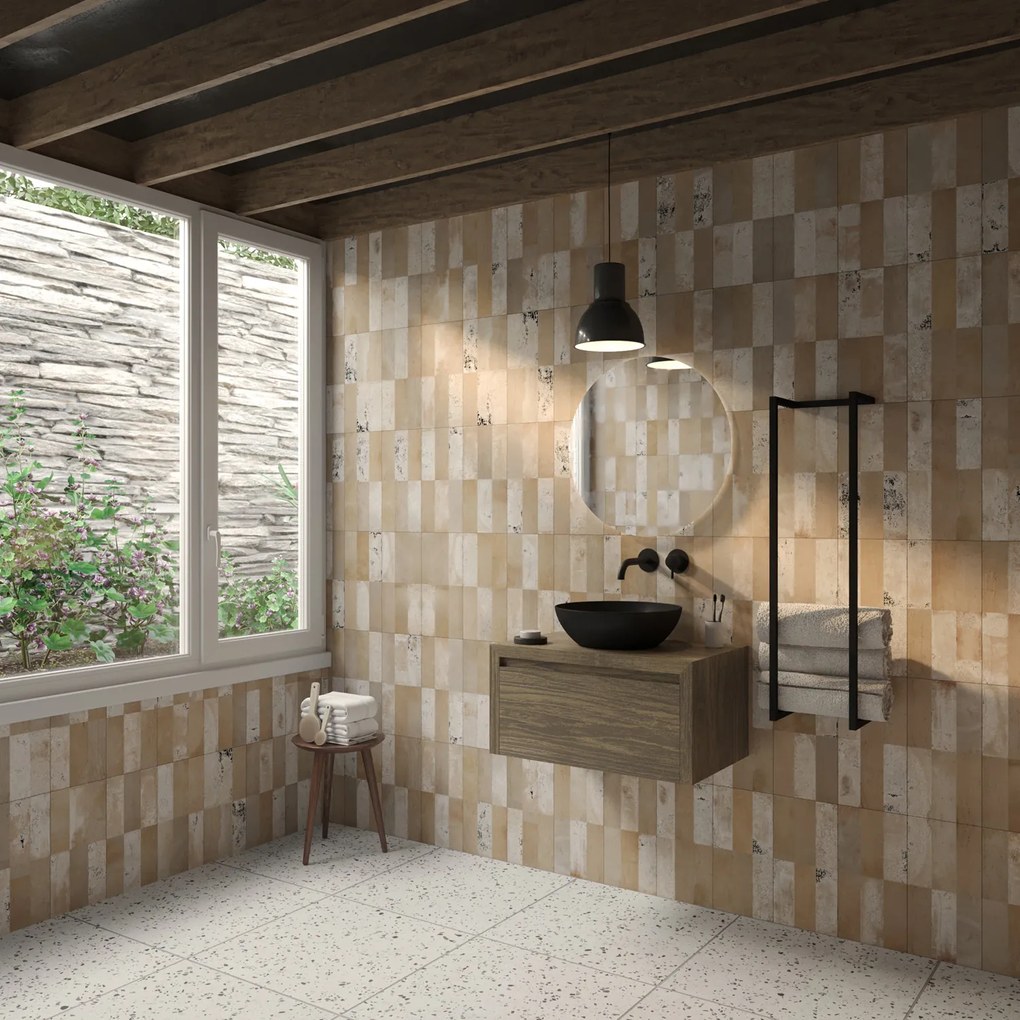 Gliss Design Ares badmeubel 60cm ash gray met zwarte waskom
