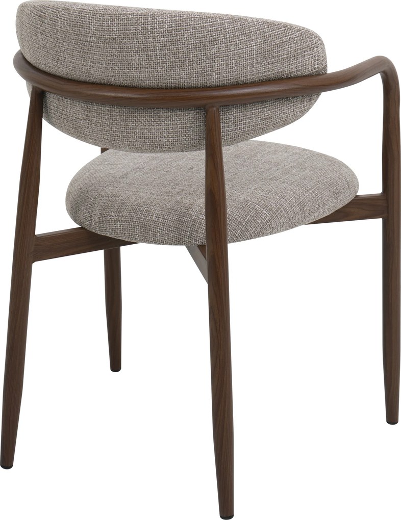 Eetkamerstoel Walnoot Met Armleuningen