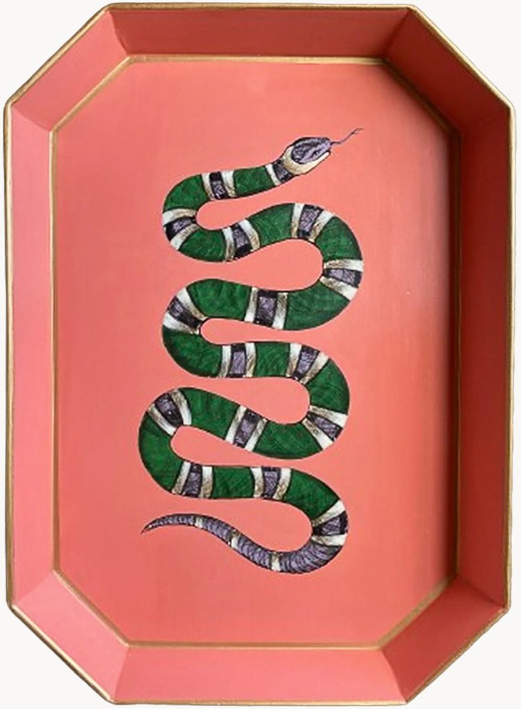 Handbeschilderd decoratief dienblad Flora