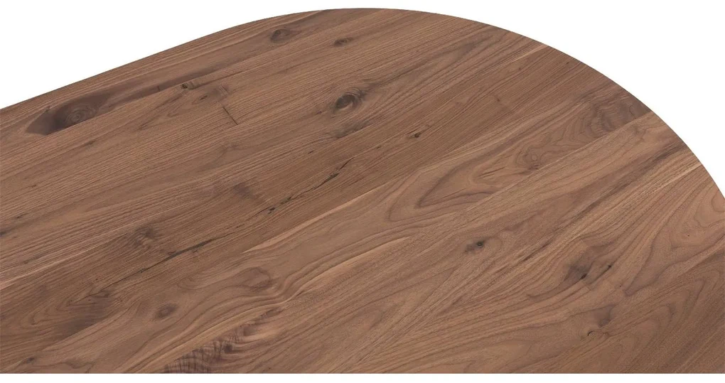 Goossens Excellent Eettafel Floyd, Semi rond 220 x 100 cm