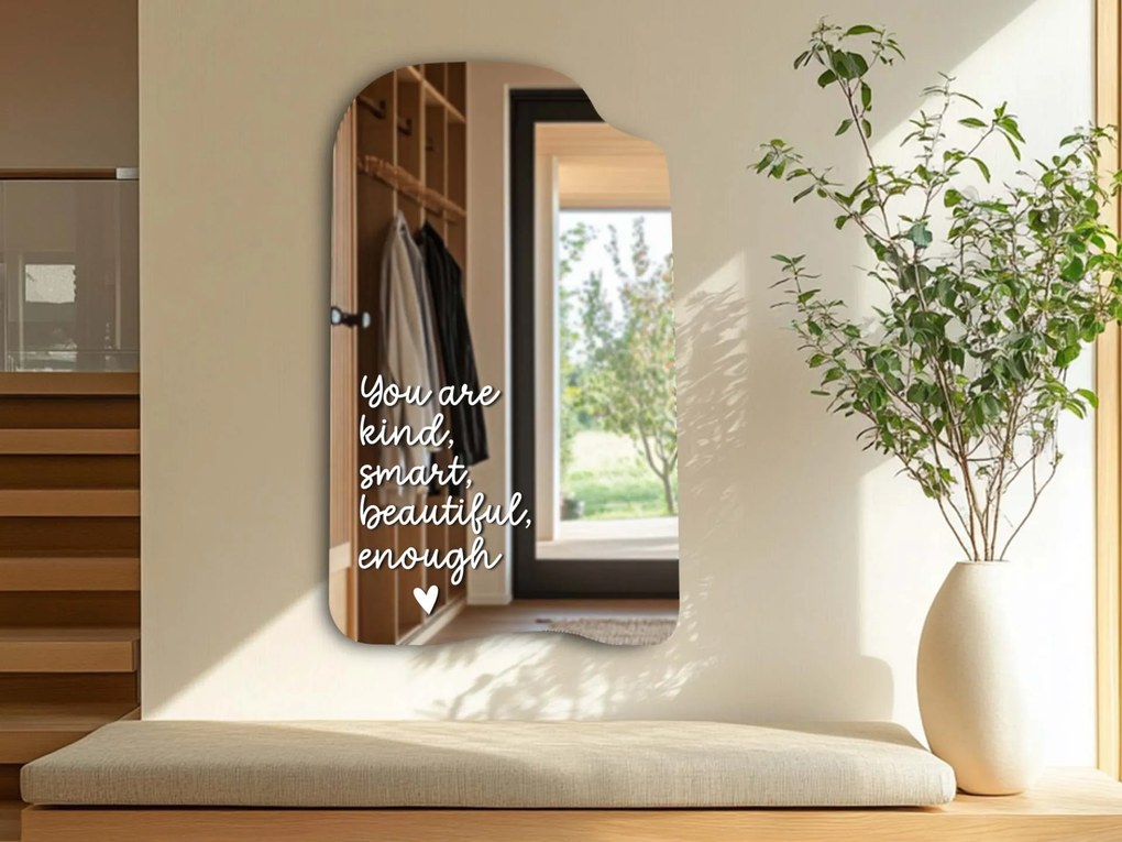 Spiegelsticker S3 – You are kind, smart, beautiful, enough. (Handwritting)